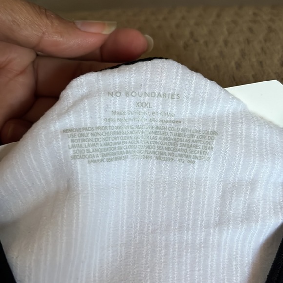 Juniors' Seamless Retro Plunge Bralette / Crop Size XXXL - Picture 9 of 9